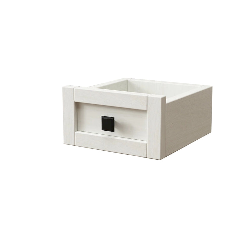 Table de maquillage de ferme blanche avec miroir LED, porte coulissante et station de recharge