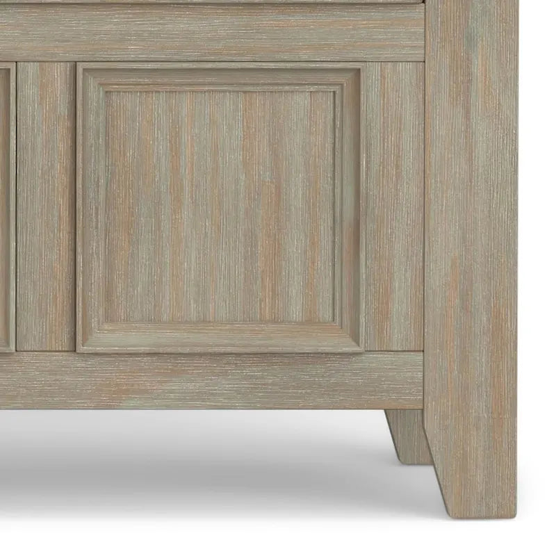 Banc de rangement d'entrée en bois massif avec couvercle à charnière, plusieurs coloris