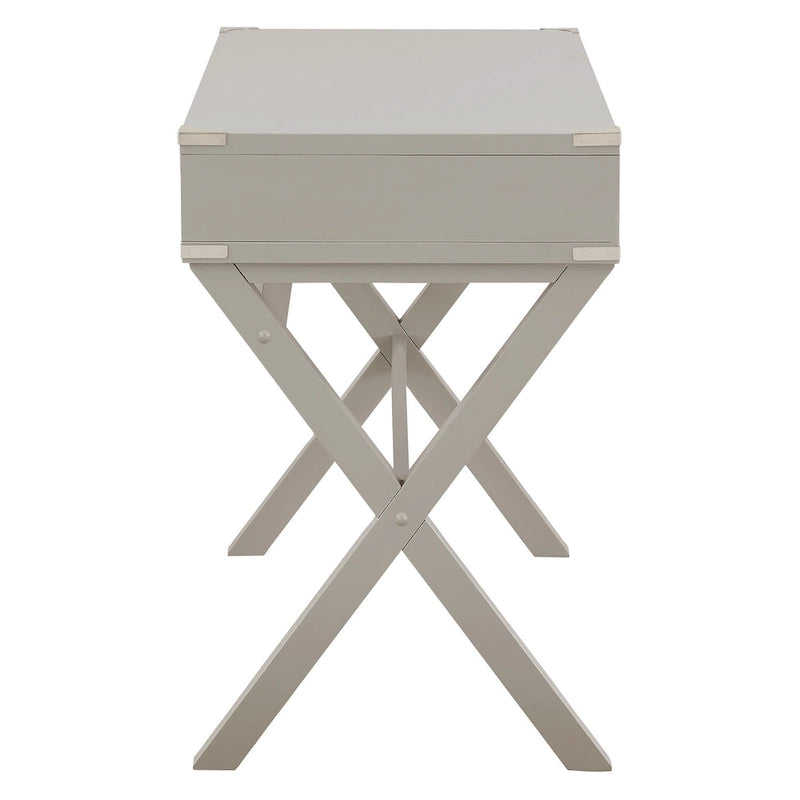 Bureau de style vintage avec 3 tiroirs et multiprise intégrée