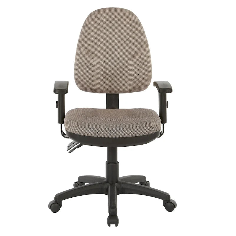 Chaise de bureau ergonomique avec support lombaire et accoudoirs réglables