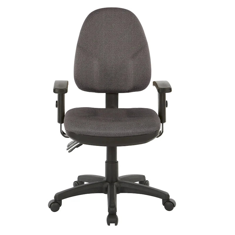 Chaise de bureau ergonomique avec support lombaire et accoudoirs réglables
