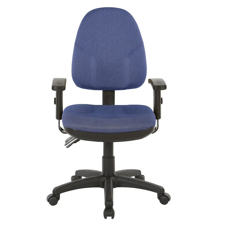 Chaise de bureau ergonomique avec support lombaire et accoudoirs réglables
