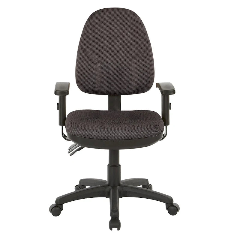 Chaise de bureau ergonomique avec support lombaire et accoudoirs réglables