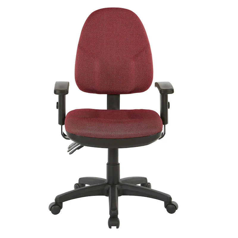 Chaise de bureau ergonomique avec support lombaire et accoudoirs réglables