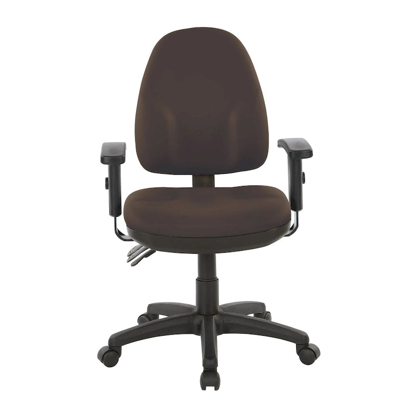 Chaise de bureau ergonomique avec support lombaire et accoudoirs réglables