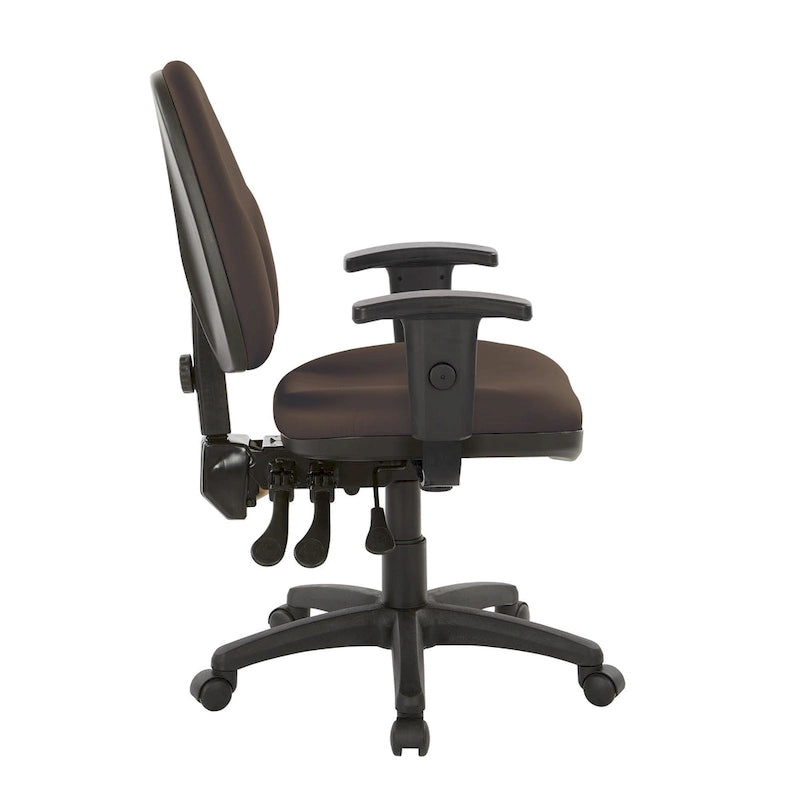 Chaise de bureau ergonomique avec support lombaire et accoudoirs réglables