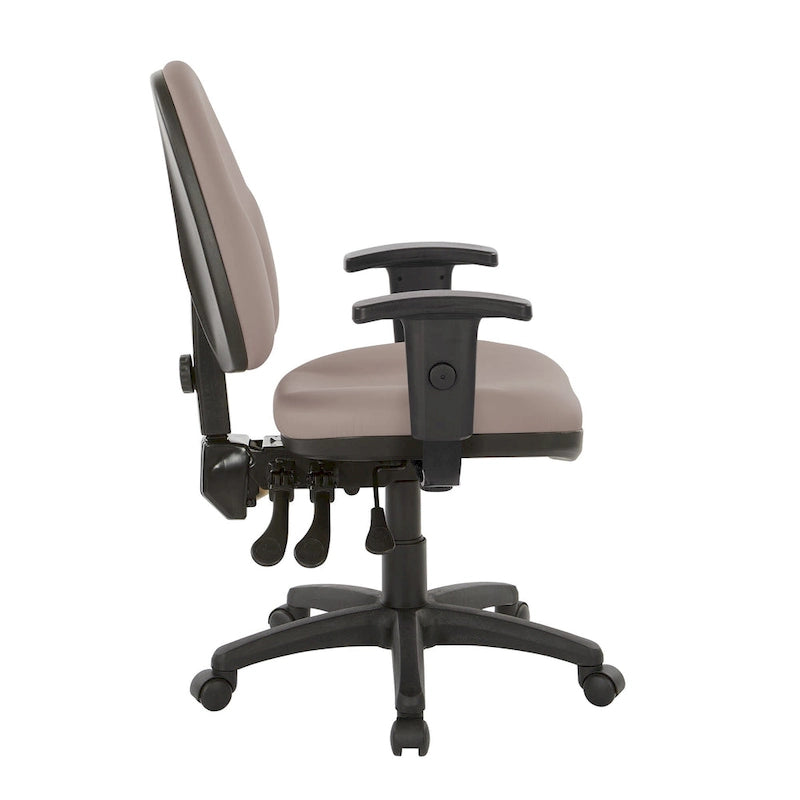 Chaise de bureau ergonomique avec support lombaire et accoudoirs réglables