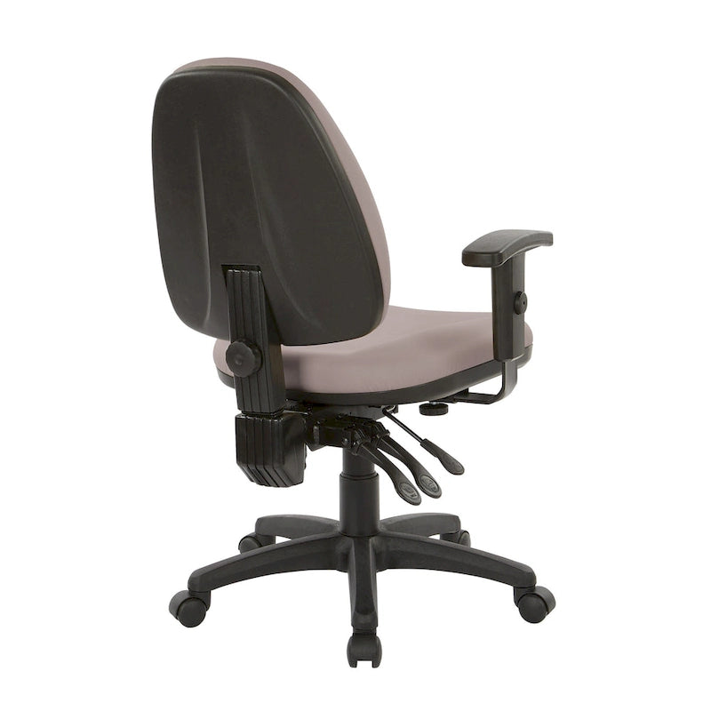 Chaise de bureau ergonomique avec support lombaire et accoudoirs réglables