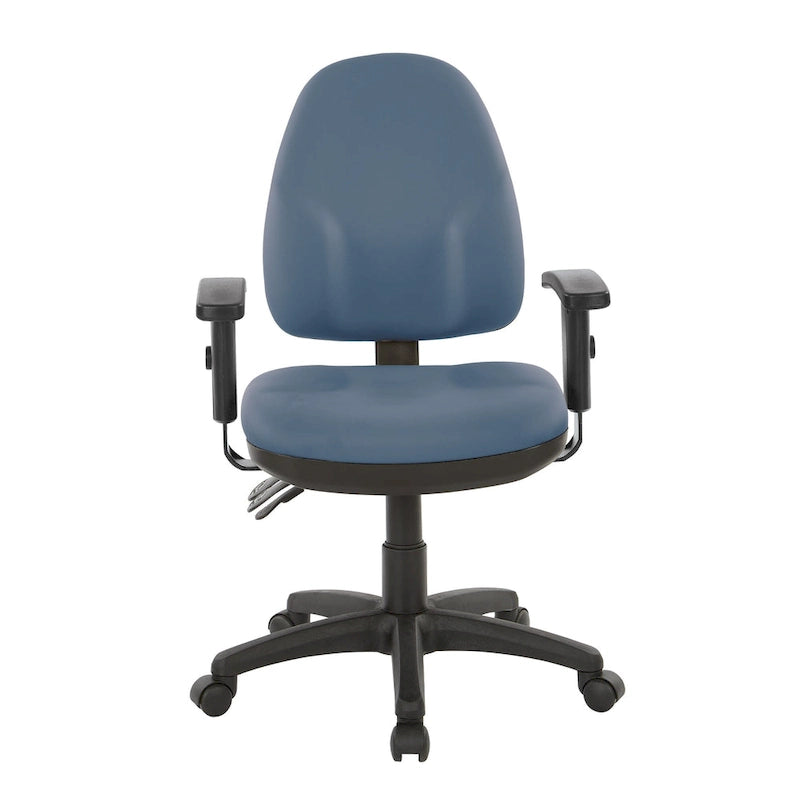 Chaise de bureau ergonomique avec support lombaire et accoudoirs réglables
