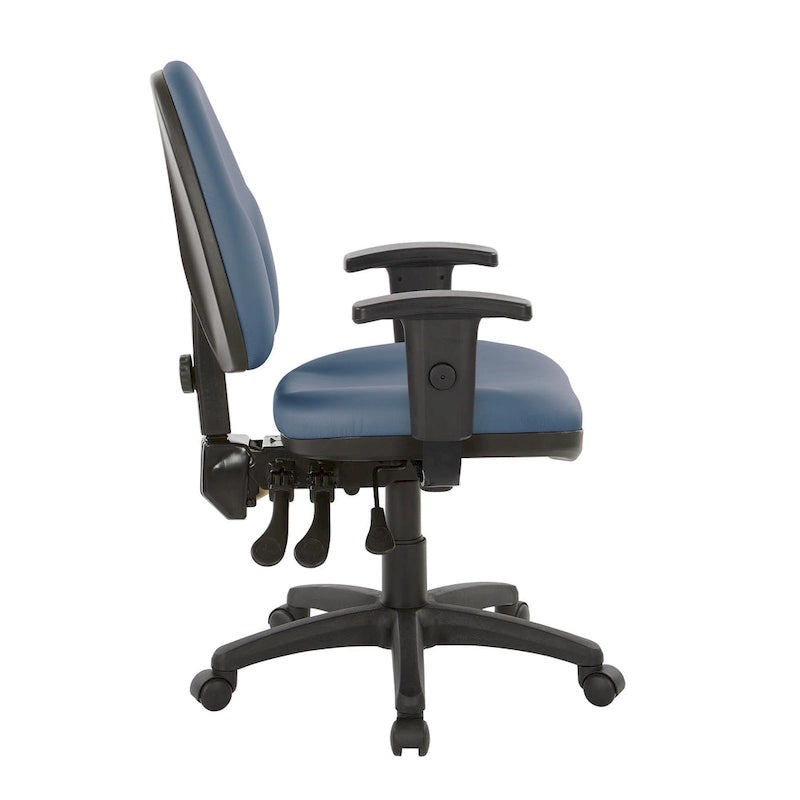 Chaise de bureau ergonomique avec support lombaire et accoudoirs réglables