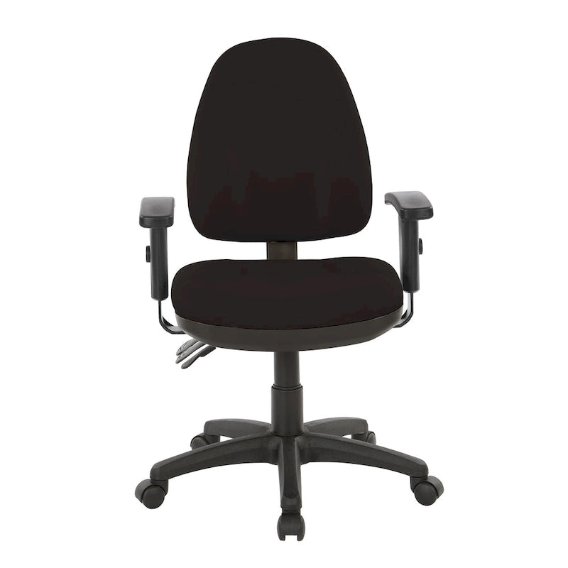Chaise de bureau ergonomique avec support lombaire et accoudoirs réglables