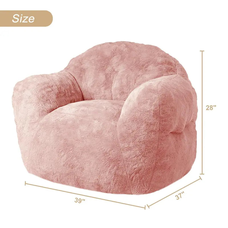 Pouf géant moelleux avec remplissage en mousse à mémoire de forme