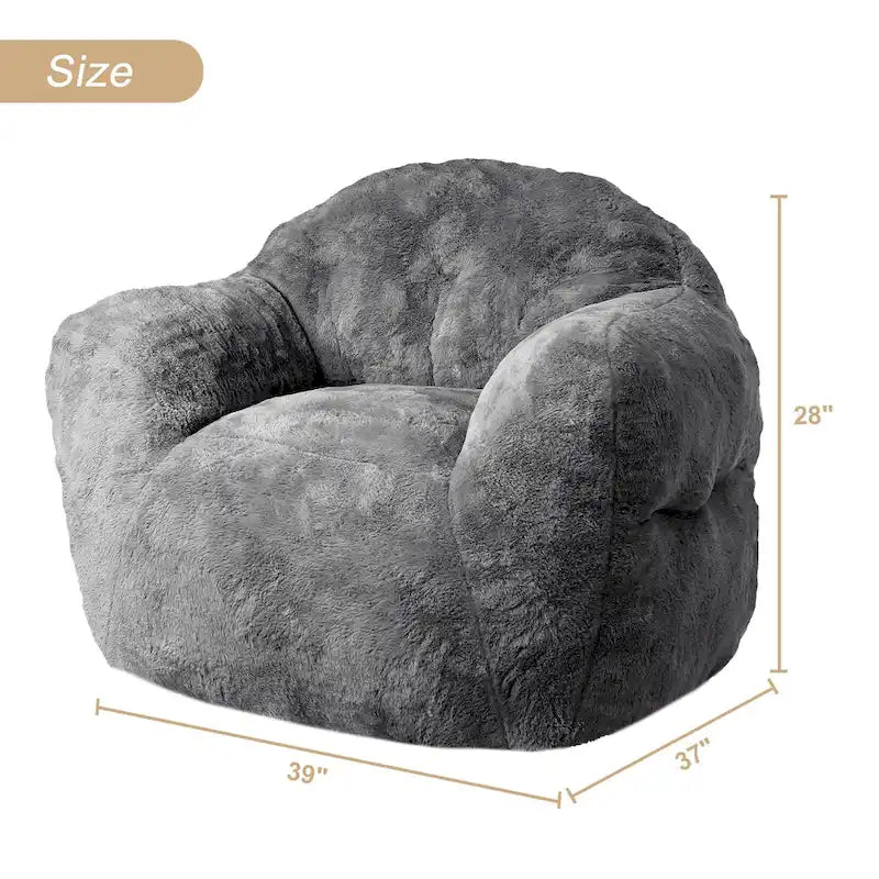 Pouf géant moelleux avec remplissage en mousse à mémoire de forme