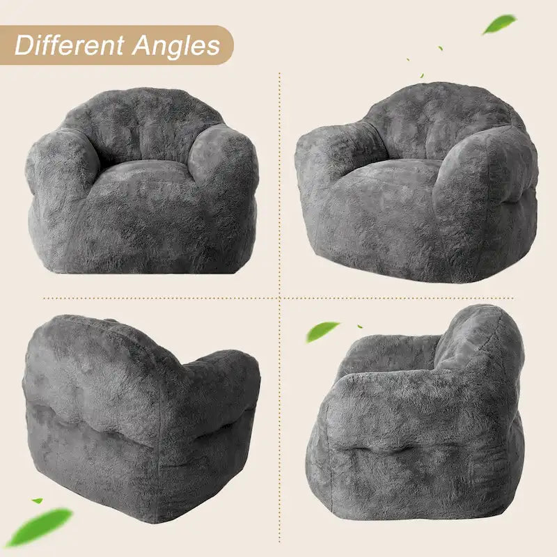 Pouf géant moelleux avec remplissage en mousse à mémoire de forme
