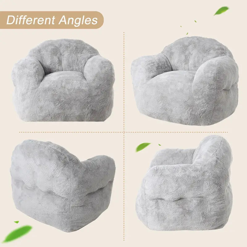 Pouf géant moelleux avec remplissage en mousse à mémoire de forme