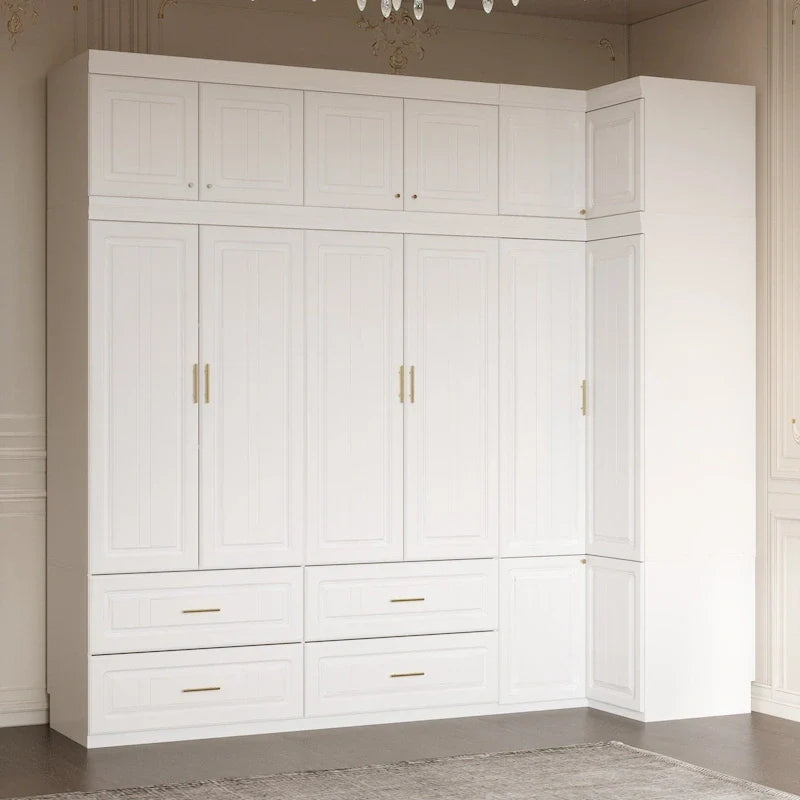 93,9H/74,2H Armoires Penderie Placard Meuble Tiroirs de rangement suspendus